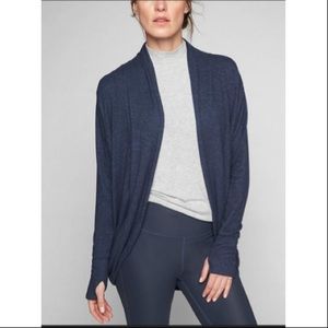 ATHLETA Open Front Draped Luxe Pose Wrap Cardigan
